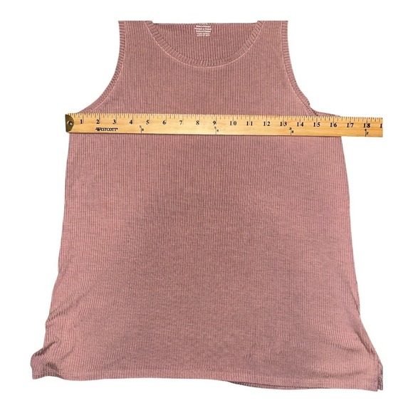 American Eagle Mauve Soft & Sexy Ribbed Swing Tank, Medium - Picture 7 of 8